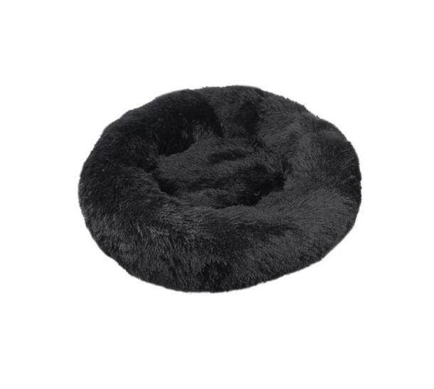 Long Plush Super Soft Pet Bed Kennel Dog Round Cat Winter Warm Sleeping Bag Puppy Cushion Mat Portable Cat Supplies 46/50/60cm