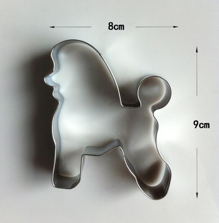 Poodle Pet Dog Moldes Metal Cookie Cutters reposteria patisserie Biscuit Pastry Shop Chocolate Fondant Cake Decorating Tool