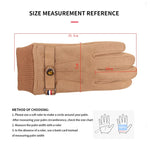 Load image into Gallery viewer, Men&#39;s Winter Gloves Suede Warm Split Finger Gloves Outdoor Sport Driving Buckle Design Male Touch Screen Mittens
