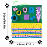 Load image into Gallery viewer, Pet Dog Snuffle Mat Pet Sniffing Training Blanket Detachable Fleece Pads Dog Mat Relieve Stress Nosework Puzzle Toy Pet Nose Pad
