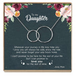 Load image into Gallery viewer, Necklace Infinity Double Circles Pendant For Daughter From Mom
