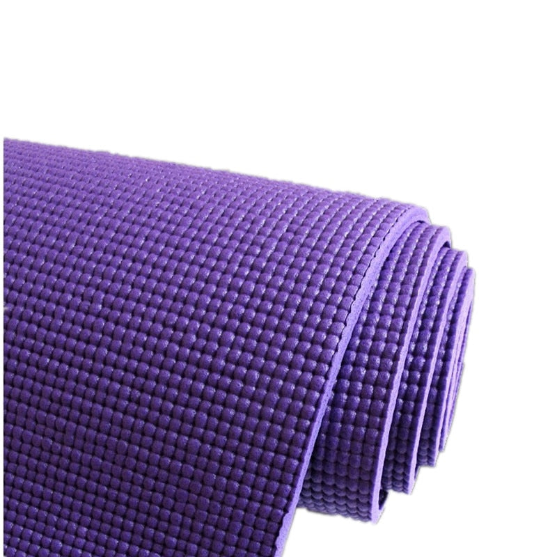 4 Color 6mm Thick PVC Pilate Non Slip Yoga Mat Fitness Exercise Weight Loss Pad