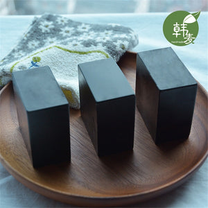 100% Bamboo Charcoal Activated Carbon Handmade Soap Essential Oil Control Skin Cleaner Bath Acne Remove Pimple Whelk Shrink Pore