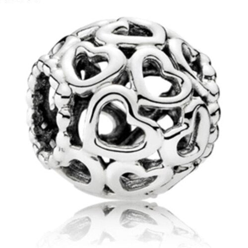 Big Ball Stars Crystal Flowers DIY Bead Fits Original Pandora