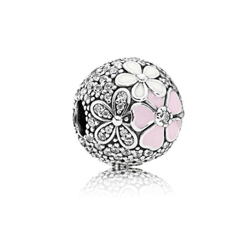 Big Ball Stars Crystal Flowers DIY Bead Fits Original Pandora