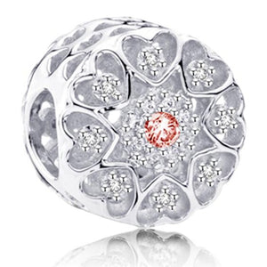 Big Ball Stars Crystal Flowers DIY Bead Fits Original Pandora