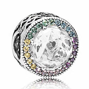 Big Ball Stars Crystal Flowers DIY Bead Fits Original Pandora