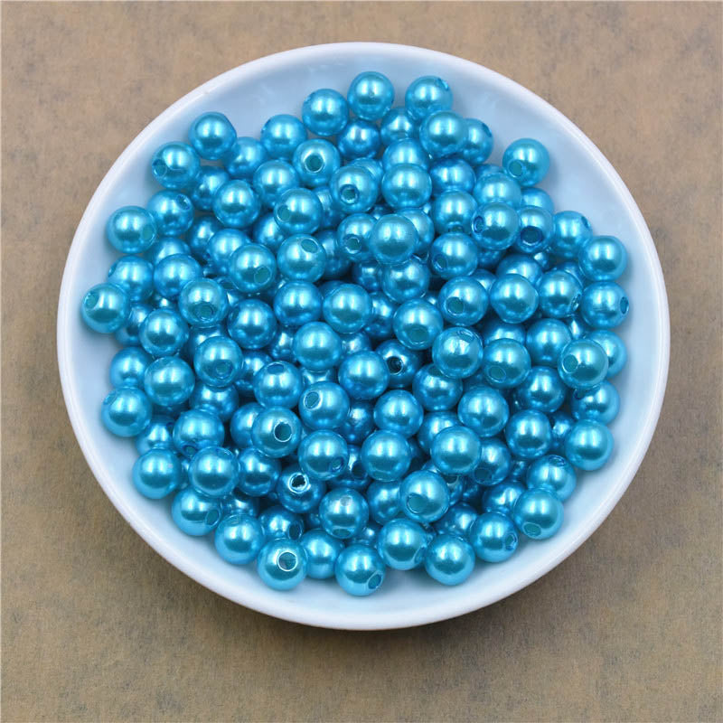 Hole ABS Imitation Pearl Beads