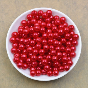 Hole ABS Imitation Pearl Beads