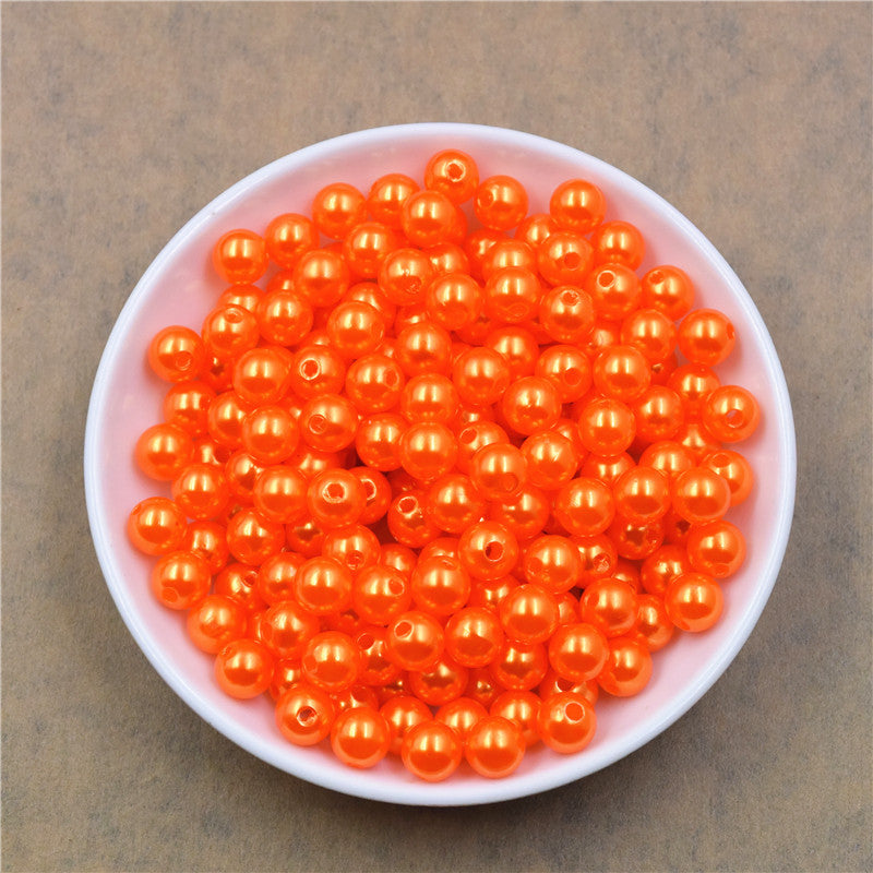 Hole ABS Imitation Pearl Beads