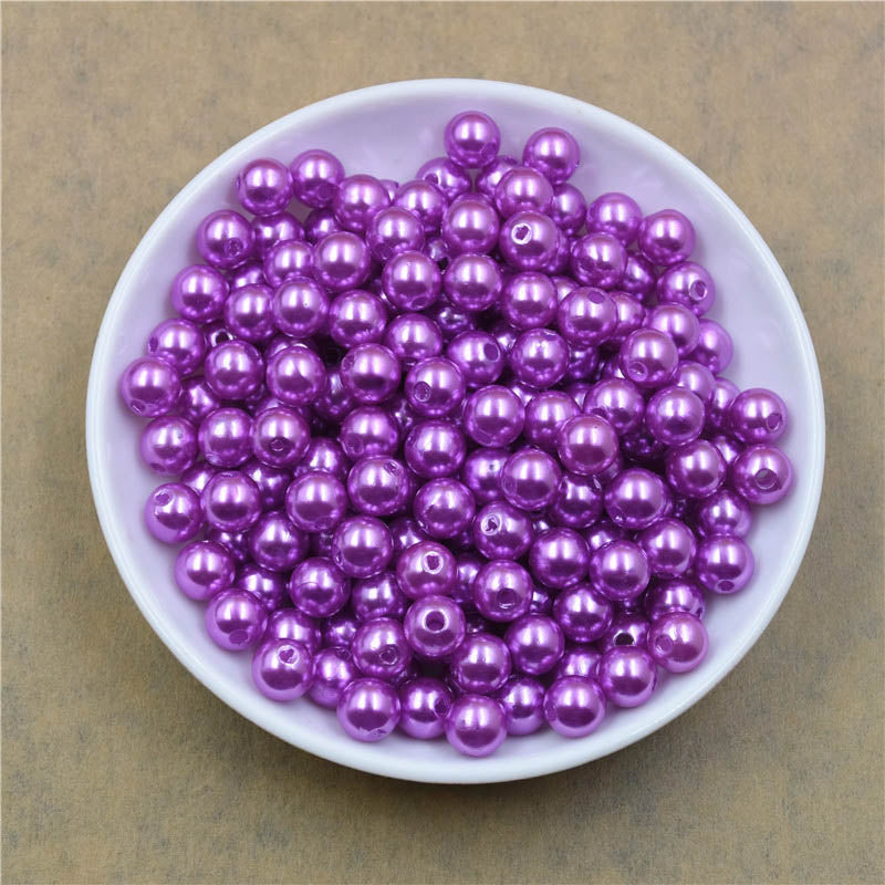 Hole ABS Imitation Pearl Beads