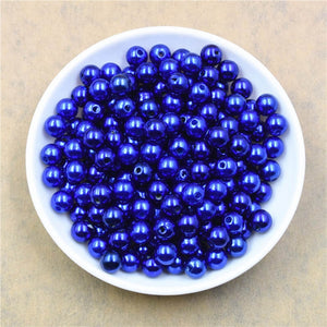 Hole ABS Imitation Pearl Beads