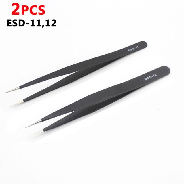 Anti-static ESD Stainless Steel Tweezers