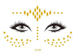 Load image into Gallery viewer, Gold Face Temporary Tattoo
