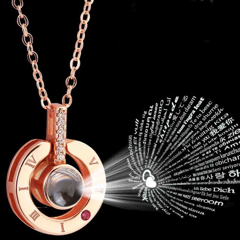 Love Pendant 100 Languages I Love You,  Shaking Sound