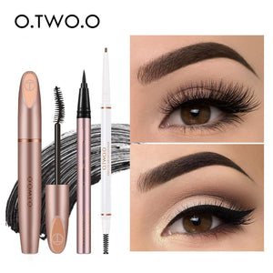 Eyes Makeup Set, 3 pieces Eyebrow-liner, Eyeliner, Mascara