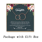 Load image into Gallery viewer, Necklace Infinity Double Circles Pendant For Daughter From Mom
