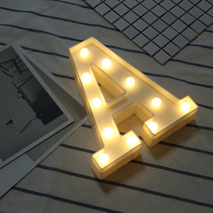 Luminous LED Night Letter, All Alphabet