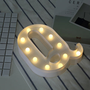 Luminous LED Night Letter, All Alphabet