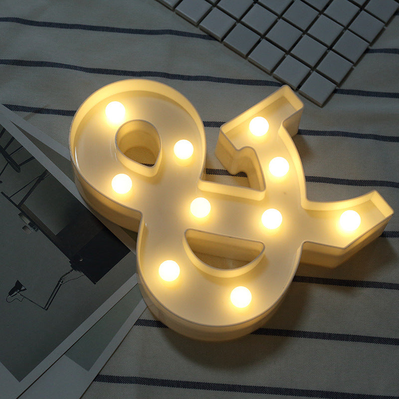 Luminous LED Night Letter, All Alphabet