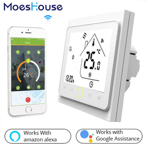 WiFi Smart Thermostat Temperature Controller, Works With Alexa Google Home