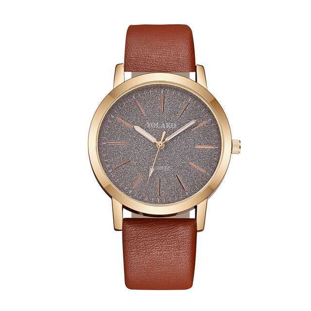 Casual Leather Band  Wristwatch