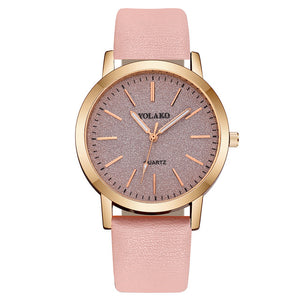 Casual Leather Band  Wristwatch