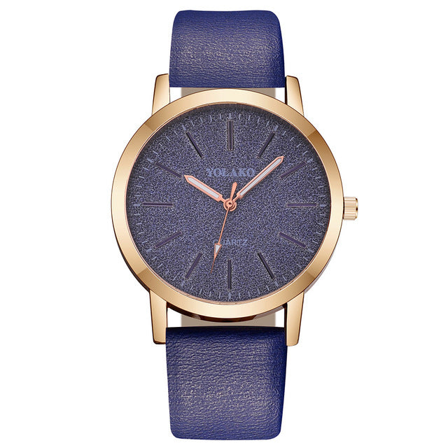 Casual Leather Band  Wristwatch