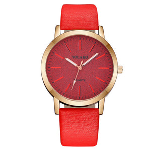 Casual Leather Band  Wristwatch