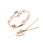 Load image into Gallery viewer, Set of Jewelry: Lock Key Bracelet &amp; Necklace
