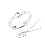 Load image into Gallery viewer, Set of Jewelry: Lock Key Bracelet &amp; Necklace
