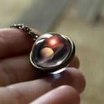 Load image into Gallery viewer, Nebula Galaxy Double Sided Pendant Necklace
