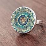 Load image into Gallery viewer, Mandala Art Earrings, Charms, Ring, Bracelet
