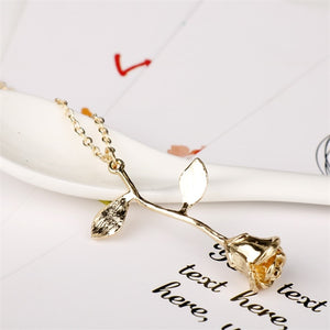 3D Rose Necklace Charm