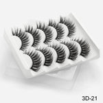 Load image into Gallery viewer, 3D Mink Hair False Eyelashes Natural / Thick Long, 5 pairs
