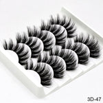 Load image into Gallery viewer, 3D Mink Hair False Eyelashes Natural / Thick Long, 5 pairs
