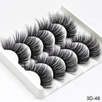 Load image into Gallery viewer, 3D Mink Hair False Eyelashes Natural / Thick Long, 5 pairs
