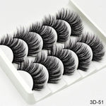 Load image into Gallery viewer, 3D Mink Hair False Eyelashes Natural / Thick Long, 5 pairs
