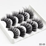 Load image into Gallery viewer, 3D Mink Hair False Eyelashes Natural / Thick Long, 5 pairs
