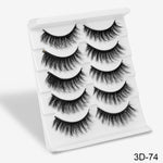 Load image into Gallery viewer, 3D Mink Hair False Eyelashes Natural / Thick Long, 5 pairs
