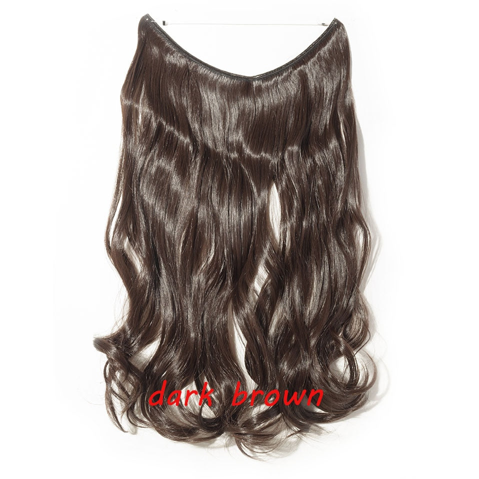 Invisible Wire Halo Hair Extension, No Clip