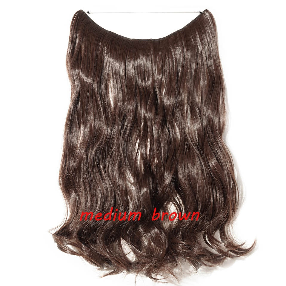 Invisible Wire Halo Hair Extension, No Clip