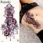 Load image into Gallery viewer, Temporary Purple Rose Tattoo
