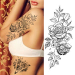 Load image into Gallery viewer, Temporary Purple Rose Tattoo
