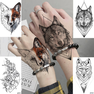 Temporary Tattoo Animal Fox