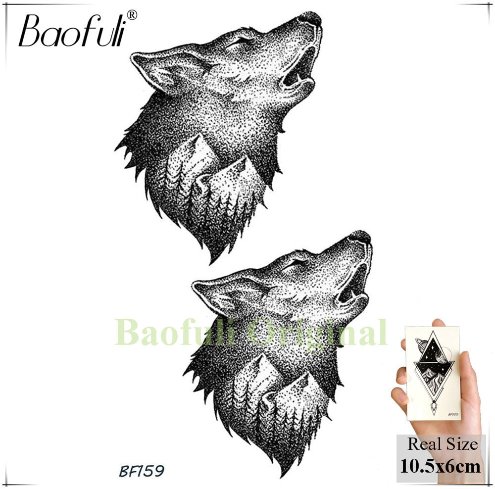 Temporary Tattoo Animal Fox