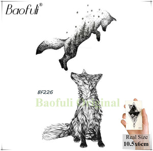 Temporary Tattoo Animal Fox