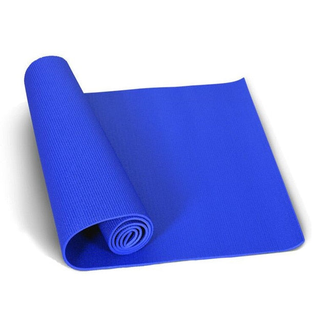 4 Color 6mm Thick PVC Pilate Non Slip Yoga Mat Fitness Exercise Weight Loss Pad