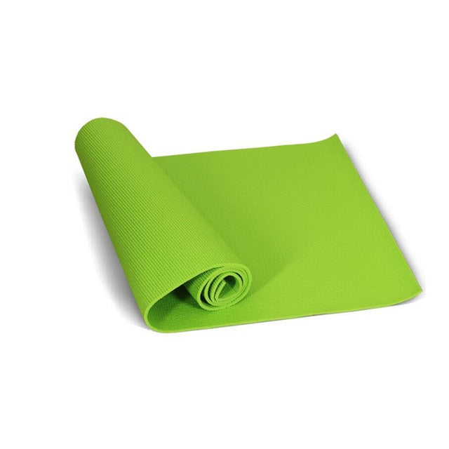 4 Color 6mm Thick PVC Pilate Non Slip Yoga Mat Fitness Exercise Weight Loss Pad