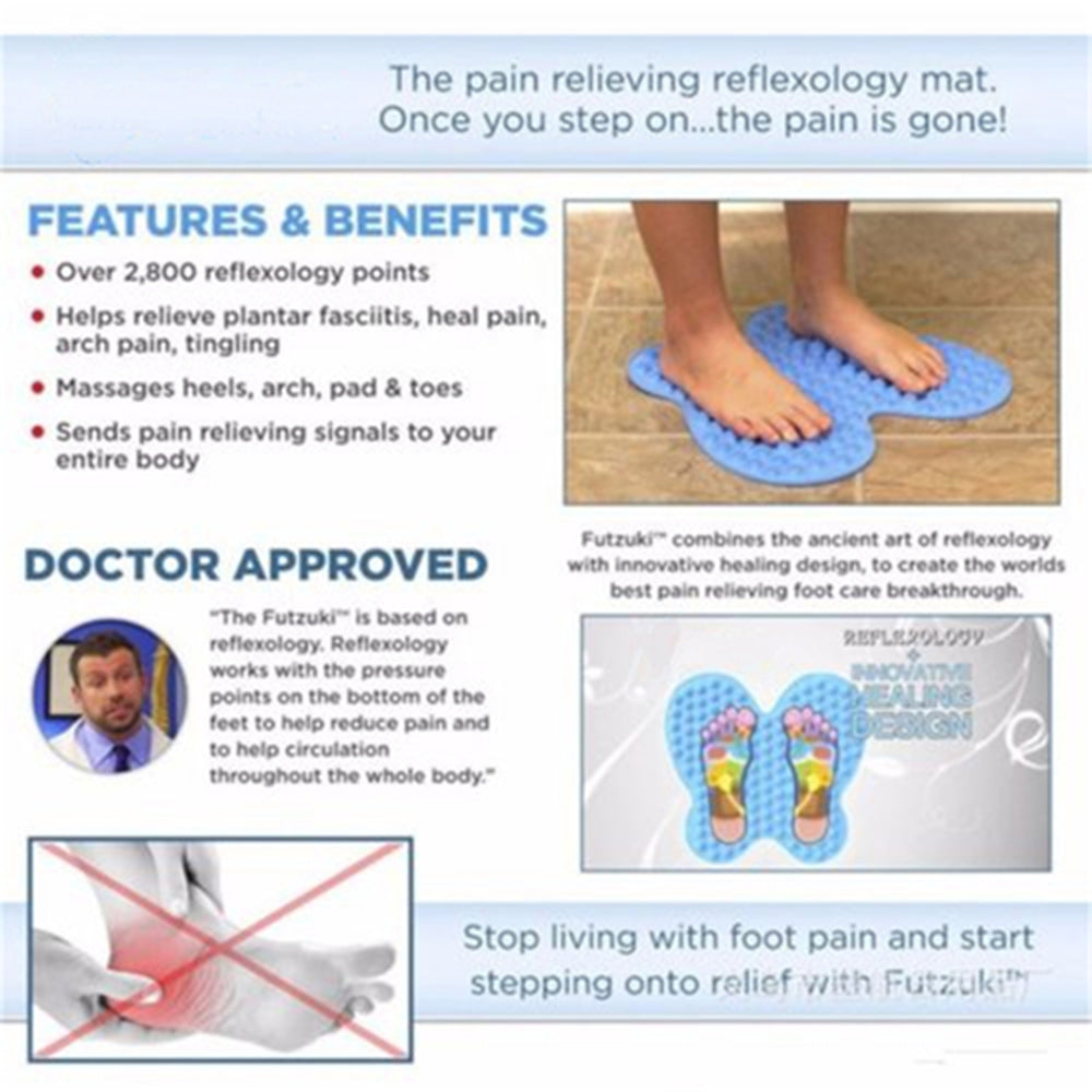 High Quality Foot Massage Pad Reflexology Foot Relief Mat Pain Relieving 2800 Points Massager Pad Acupressure Shiatsu Blanket